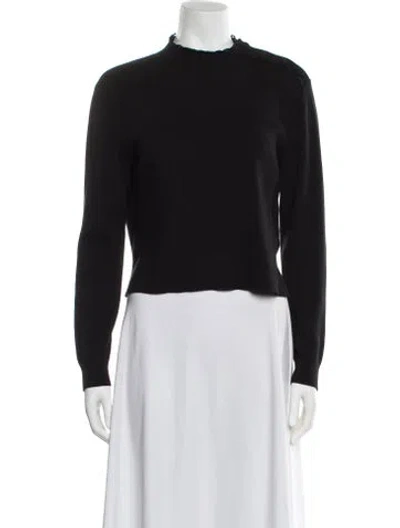 Pre-owned Sandro Mock Neck Sweater In Black