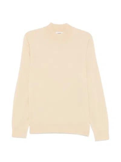 Sandro Mock-neck Sweater In Neutrals