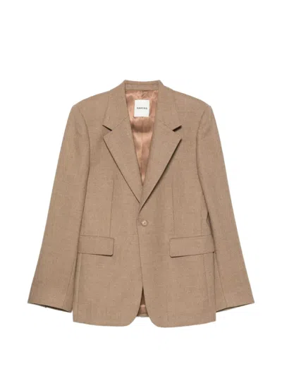 Sandro Mode Flannel Blazer In Neutral