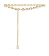 Sandro Monogram Chain Belt In Beige