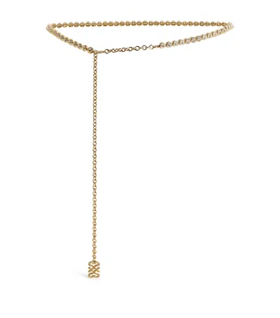 Sandro Monogram Chain Belt In Gold