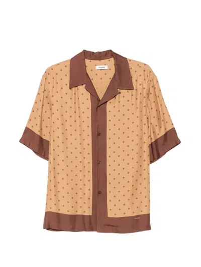 Sandro Monogram-pattern Shirt In Neutral