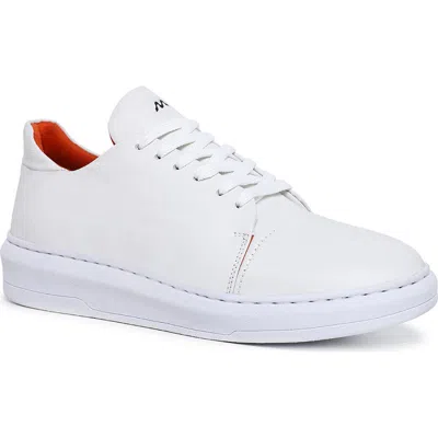 Sandro Moscoloni Leme Low Top Leather Sneaker In White