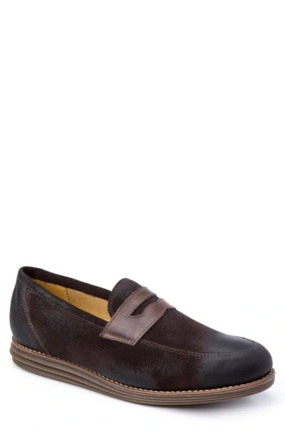 Sandro Moscoloni Penny Strap Slip-on Loafer In Brown