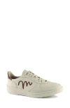 Sandro Moscoloni Perforated Low Top Sneaker In White/red