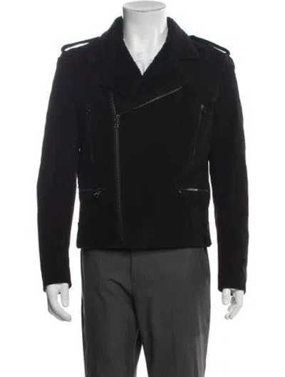 Pre-owned Sandro Moto Jacket In Black