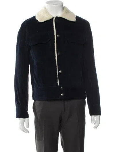 Pre-owned Sandro Moto Jacket In Blue