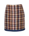 Sandro 'nasty' Tweed Mini Skirt In Multicolor Cotton In Multi