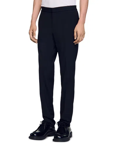 Sandro New Delta Classic Fit Trousers In Black