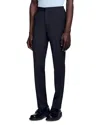 Sandro Mens Black High-rise Stretch-jersey Trousers Xl