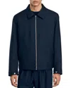 Sandro New Full Zip Jacket In Deep Blue