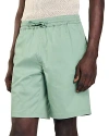 Sandro Gamma Cotton Blend Shorts In Light Green