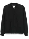 Sandro Felted Bomber Jacket In Blau