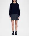Sandro Nimbus Wool-blend Sweater In Black