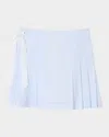 Sandro Noora Striped Seersucker Mini Skirt In Ciel / Blanc