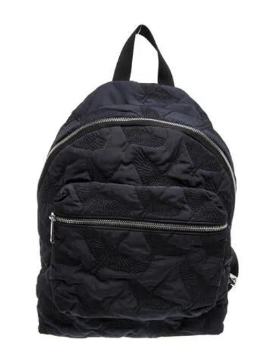 Pre-owned Sandro Nylon Backpack In Blue