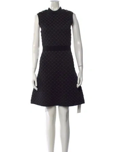 Pre-owned Sandro Nylon Mini Dress In Black