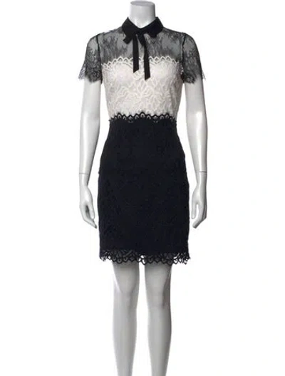 Pre-owned Sandro Nylon Mini Dress In Black