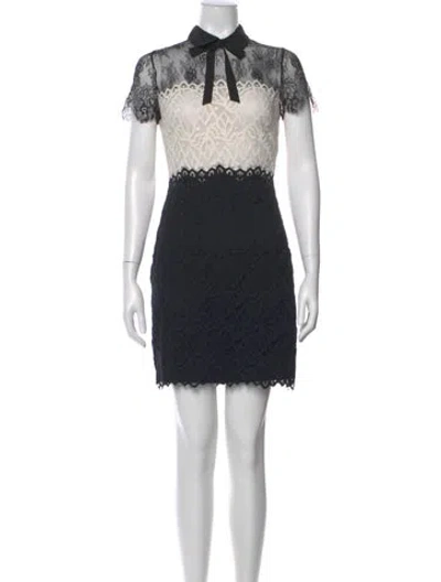 Pre-owned Sandro Nylon Mini Dress In Multi