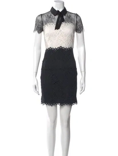 Pre-owned Sandro Nylon Mini Dress In Multi