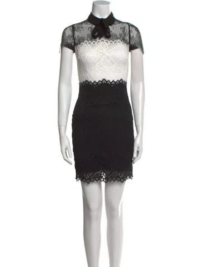 Pre-owned Sandro Nylon Mini Dress In White