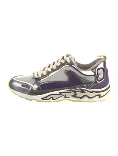 Pre-owned Sandro Nylon Printed Sneakers