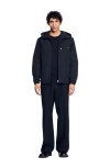 Sandro Nylon Windbreaker In Black