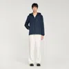 Sandro Regular Fit Nylon Windbreaker In Blue