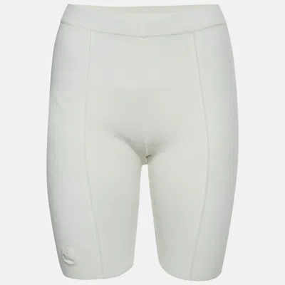 Pre-owned Sandro Off White Stretch Knit Andre Blanco Shorts M
