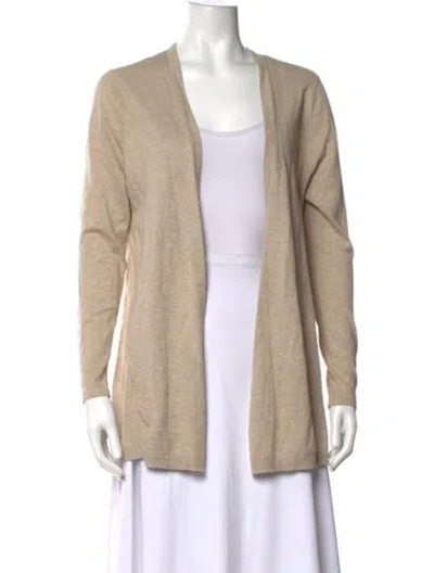 Pre-owned Sandro Open Front Sweater In Neutrals