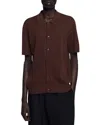 Sandro Openwork Shirt In Brown