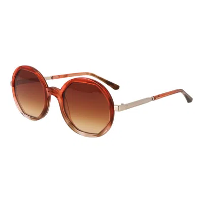 Sandro Orange Women Sunglasses In Brown