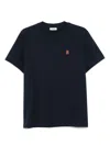 Sandro Cotton Logo-patch T-shirt In Black