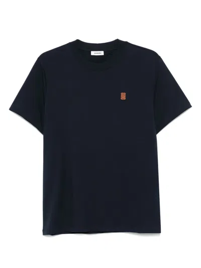 Sandro Organic-cotton T-shirt In Black