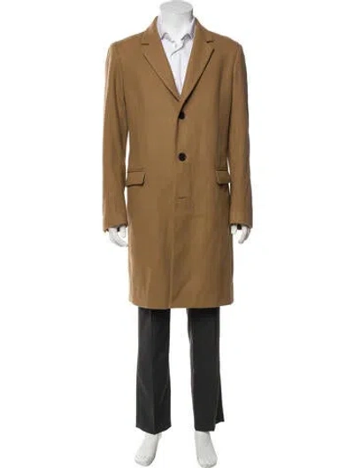 Pre-owned Sandro Overcoat In Brown