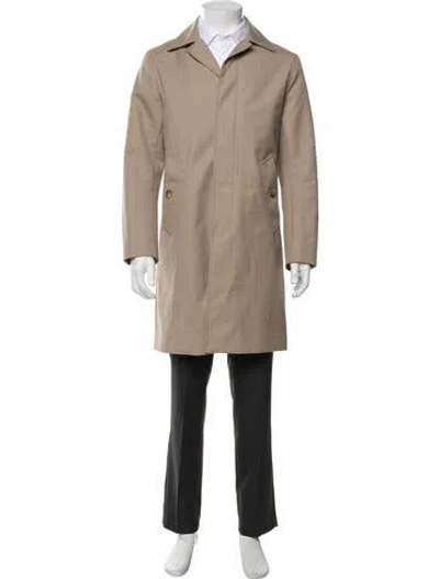 Pre-owned Sandro Overcoat In Brown