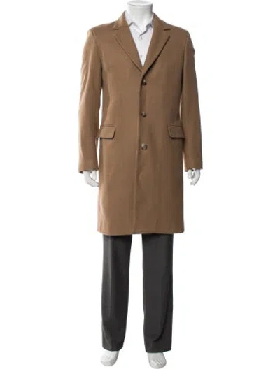 Pre-owned Sandro Overcoat In Brown