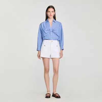Sandro Oversized Bow Shirt