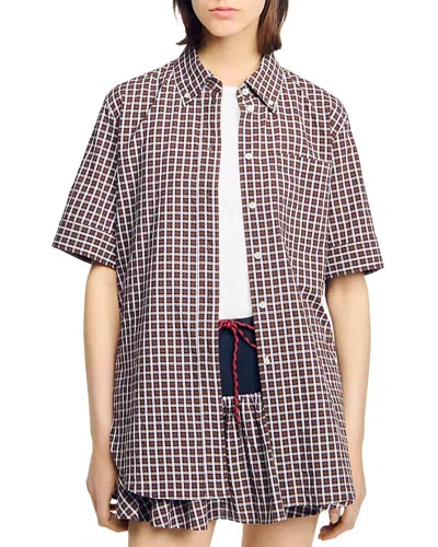 Sandro Oversized Check Shirt