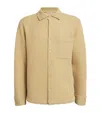 Sandro Oversized Coast Knitted Shirt In Beige