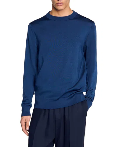 Sandro Pablo Crewneck Sweater In Royal Blue