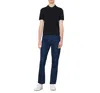 Sandro Pablo Knit Polo Shirt In Dark Blue