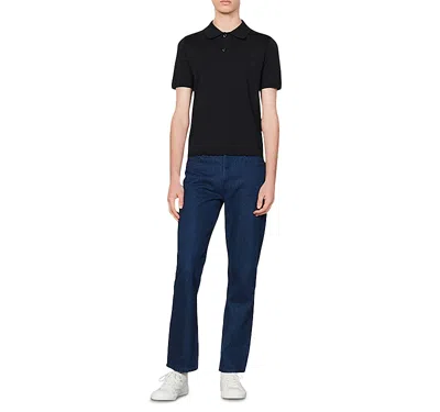 SANDRO PABLO SLIM FIT KNIT POLO SHIRT