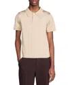 Sandro Short-sleeve Knitted Polo Shirt In Oats