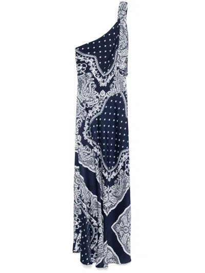 SANDRO PAISLEY-PRINT MAXI DRESS