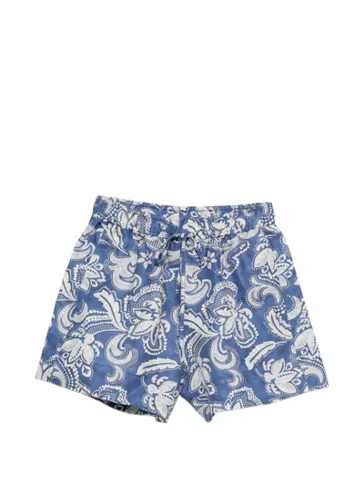 Sandro Paisley-print Shorts In Multi