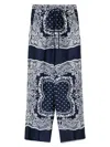 Sandro Paisley-print Trousers In Blue