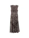 Sandro Paisley-pattern Maxi Dress In Multi