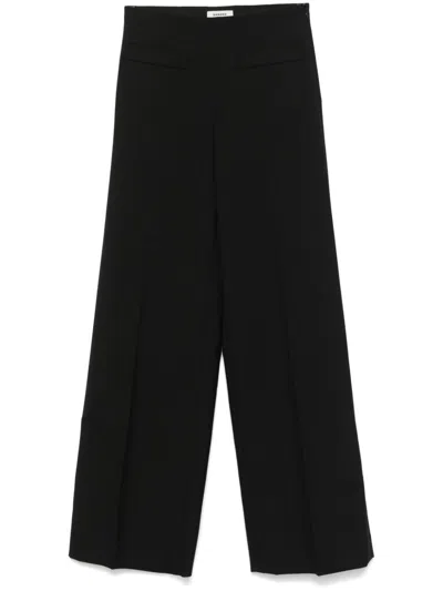 Sandro Palazzo Trousers In Black