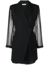Sandro Panelled Blazer Dress In Black
